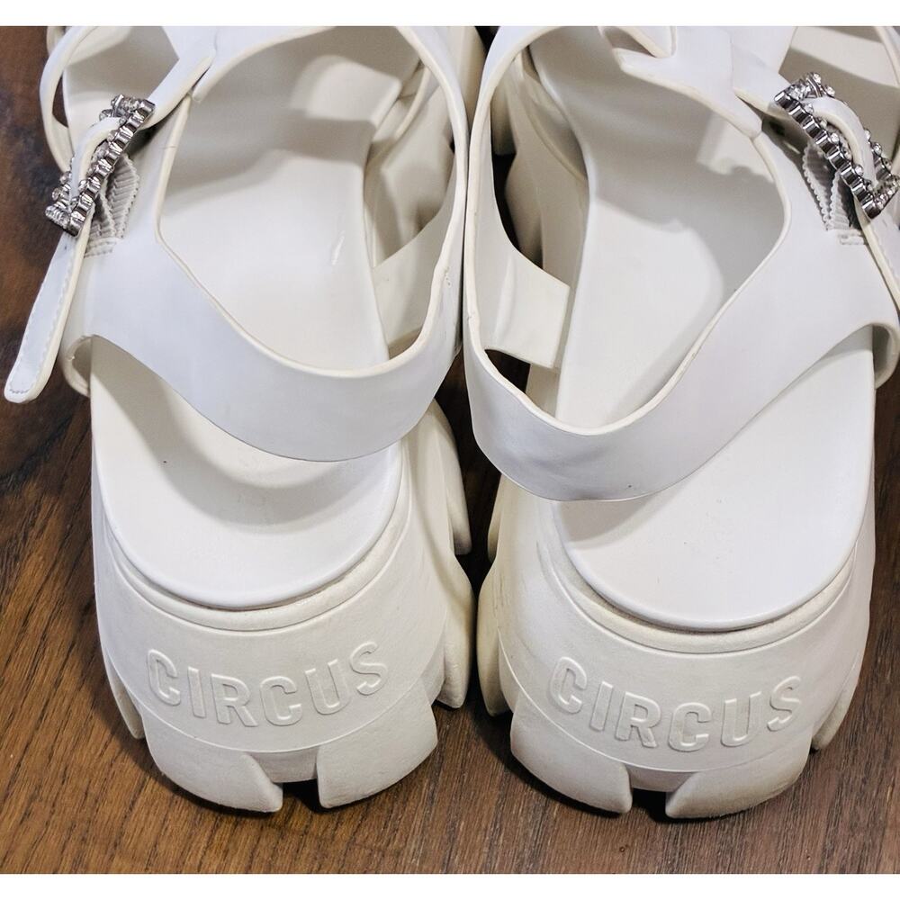 Circus NY by Sam Edelman Women's Alyson Fisherman Sandal, Bright White, 8.5 Shoe - Picture 3 of 9